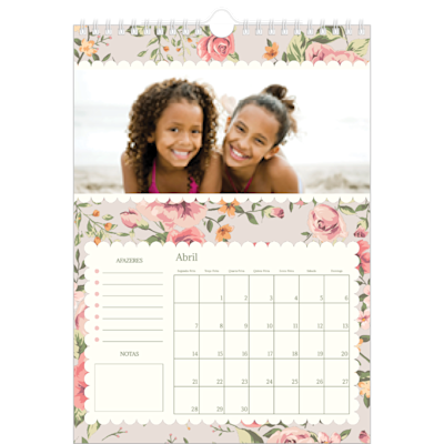 Exemplo de página 4, Calendários de parede, opção 16