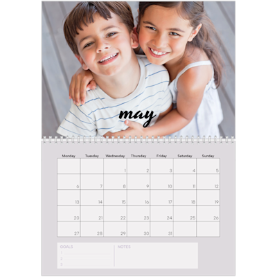 Example of page 5, Custom Wall Calendars, option 18