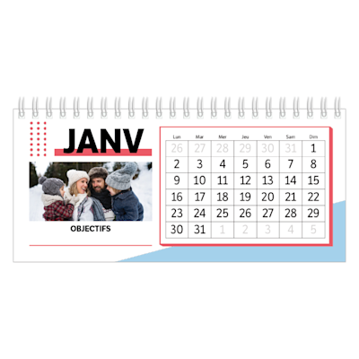Exemple de page 1, Calendriers de bureau personnalisés, option 15