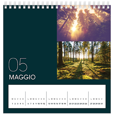 Esempio di pagina 5, Calendari da tavolo personalizzati, opzione 6