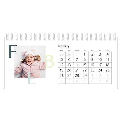 Example of page 2, Custom Desk Calendars, option 12