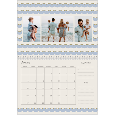 Example of page 1, Custom Wall Calendars, option 17