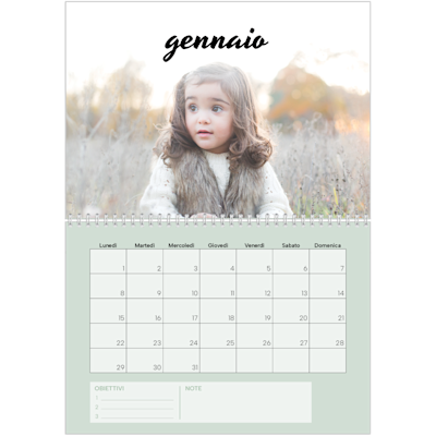 Esempio di pagina 1, Calendari da parete, opzione 22