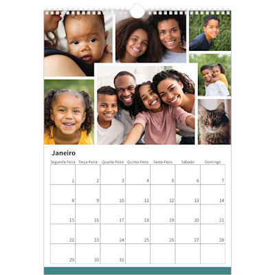 Exemplo de página 1, Calendários de parede, opção 21