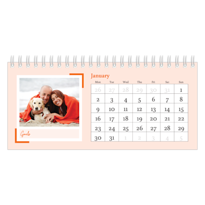 Example of page 1, Custom Desk Calendars, option 10