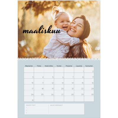 Esimerkki sivusta 3, Seinäkalenterit, vaihtoehto 12