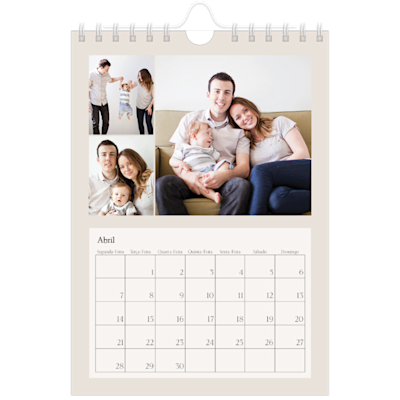 Exemplo de página 4, Calendários de parede, opção 5