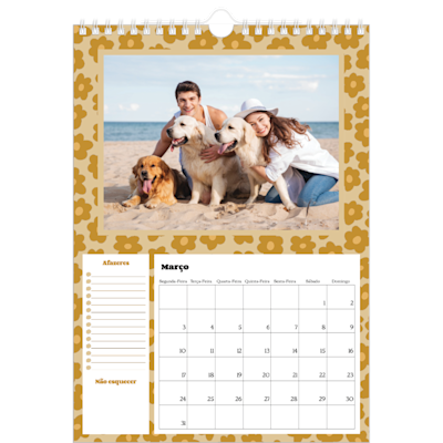 Exemplo de página 3, Calendários de parede, opção 22
