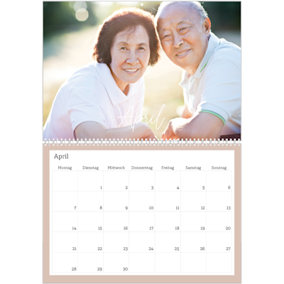 Beispiel für Seite 4, Wandkalender 2026, Option 20