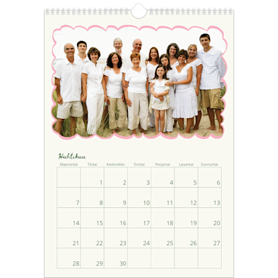 Esimerkki sivusta 4, Seinäkalenterit, vaihtoehto 12
