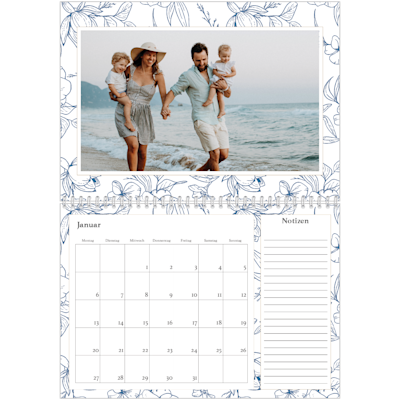 Beispiel für Seite 1, Wandkalender 2026, Option 14