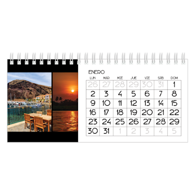 Ejemplo de página 1, Calendarios de escritorio personalizados, opción 4