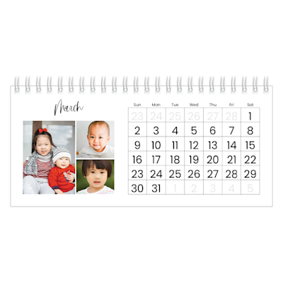Example of page 3, Desk Calendars, option 2