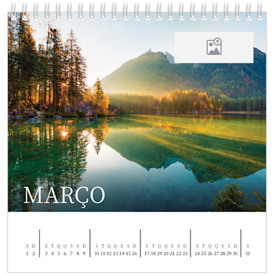 Exemplo de página 3, Calendários de mesa personalizados, opção 3