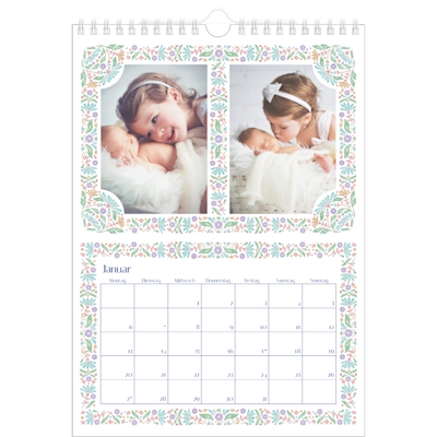 Beispiel für Seite 1, Wandkalender 2025, Option 24