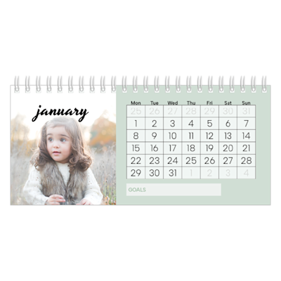 Example of page 1, Custom Desk Calendars, option 6