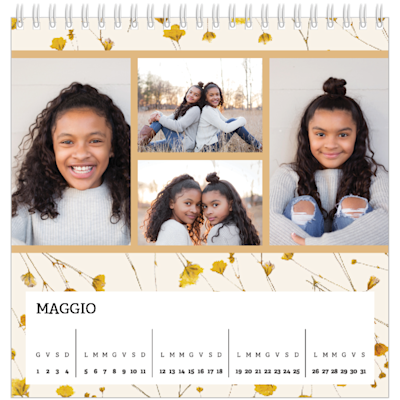 Esempio di pagina 5, Calendari da tavolo personalizzati, opzione 7