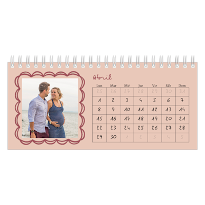 Ejemplo de página 4, Calendarios de escritorio personalizados, opción 8
