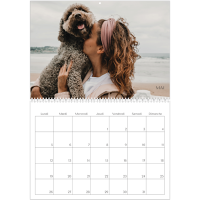 Exemple de page 5, Calendrier mural, option 18