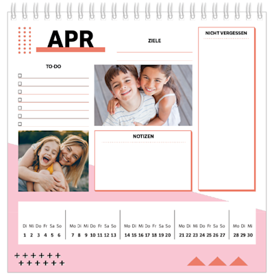 Beispiel für Seite 4, Tischkalender 2025, Option 17