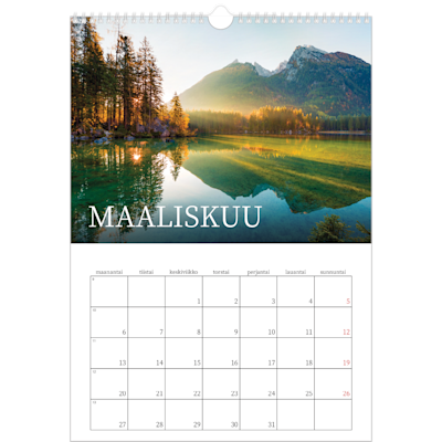 Esimerkki sivusta 3, Seinäkalenterit, vaihtoehto 15