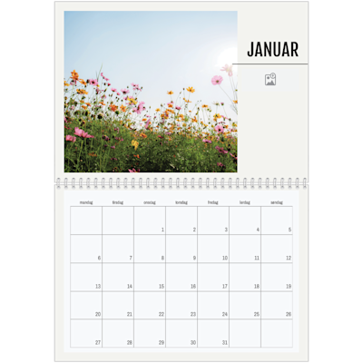 Eksempel på side 1, Vægkalendere, variant 15