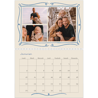 Exemple de page 1, Calendrier mural, option 14
