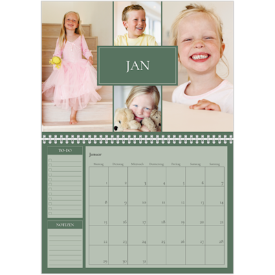 Beispiel für Seite 1, Wandkalender 2026, Option 3