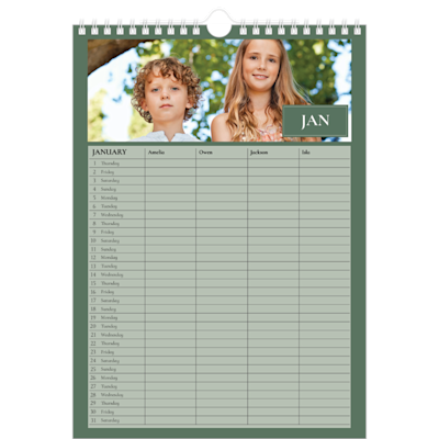 Example of page 1, CLASSIC COLORED, option 4