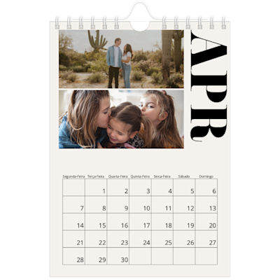 Exemplo de página 4, Calendários de parede, opção 10