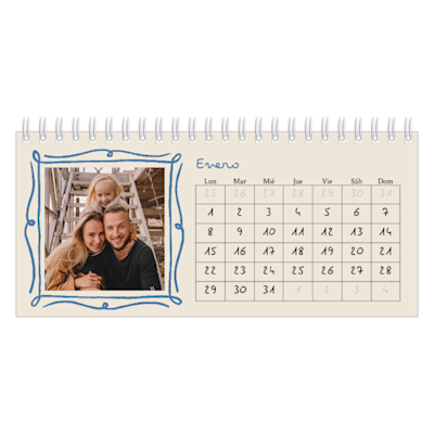 Ejemplo de página 1, Calendarios de escritorio personalizados, opción 8