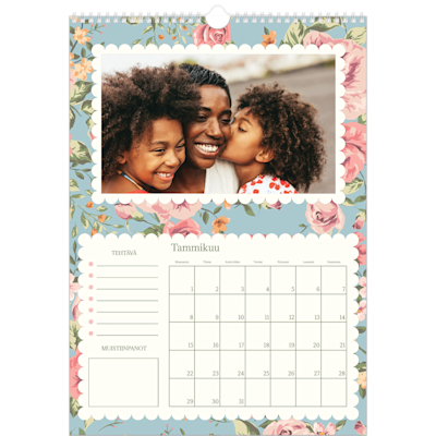 Esimerkki sivusta 1, Seinäkalenterit, vaihtoehto 18