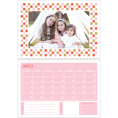 Exemple de page 1, Calendrier mural, option 22