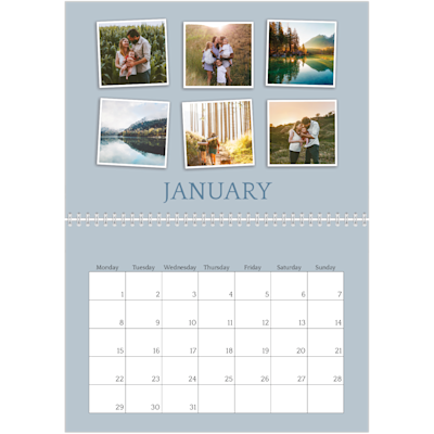 Example of page 1, Custom Wall Calendars, option 20