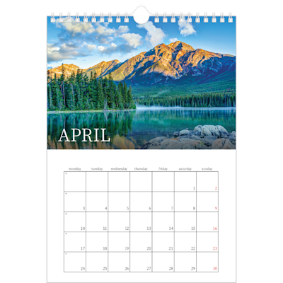 Example of page 4, Wall Calendars, option 6