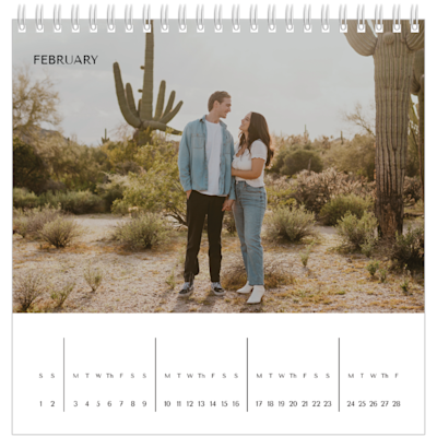 Example of page 2, Desk Calendars, option 24