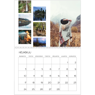 Esimerkki sivusta 2, Seinäkalenterit, vaihtoehto 4