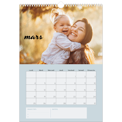 Exemple de page 3, Calendrier mural, option 20