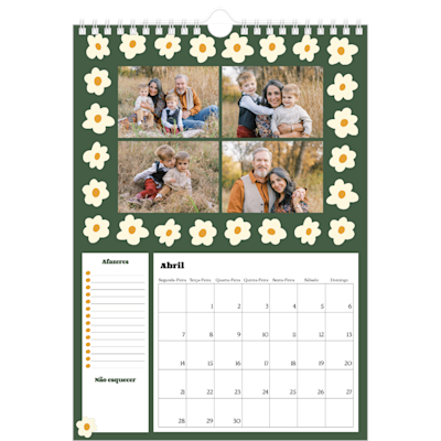 Exemplo de página 4, Calendários de parede, opção 22