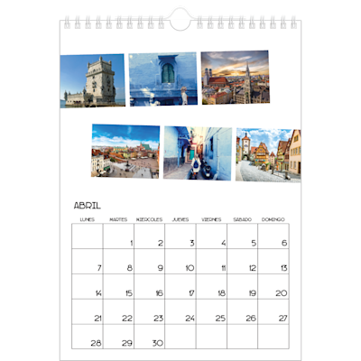 Ejemplo de página 4, Calendarios de pared personalizados, opción 5