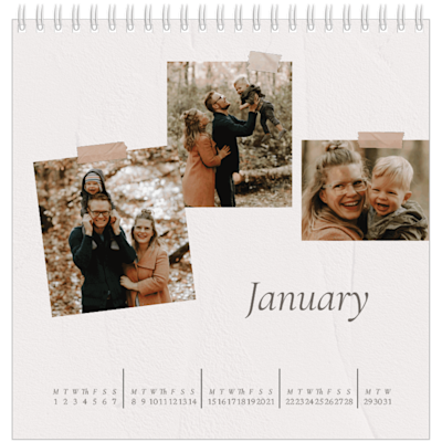 Example of page 1, Desk Calendars, option 24