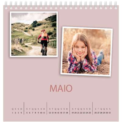 Exemplo de página 5, Calendários de mesa personalizados, opção 19