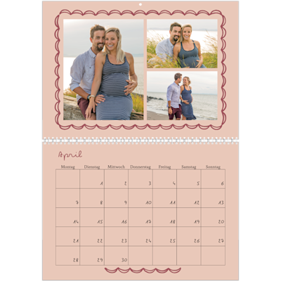Beispiel für Seite 4, Wandkalender 2026, Option 14