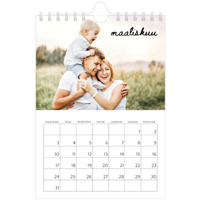 Esimerkki sivusta 3, Seinäkalenterit, vaihtoehto 3