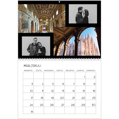 Esimerkki sivusta 3, Seinäkalenterit, vaihtoehto 4