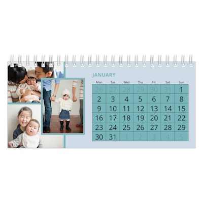 Example of page 1, Custom Desk Calendars, option 17