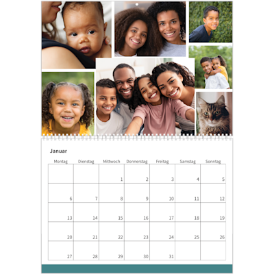Beispiel für Seite 1, Wandkalender 2026, Option 15