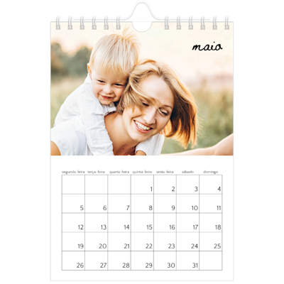 Exemplo de página 5, Calendários de parede, opção 3