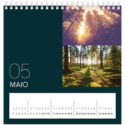 Exemplo de página 5, Calendários de mesa personalizados, opção 24