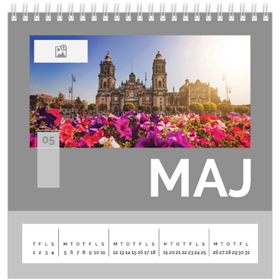 Eksempel på side 5, Tilpassede bordkalendere, variant 7